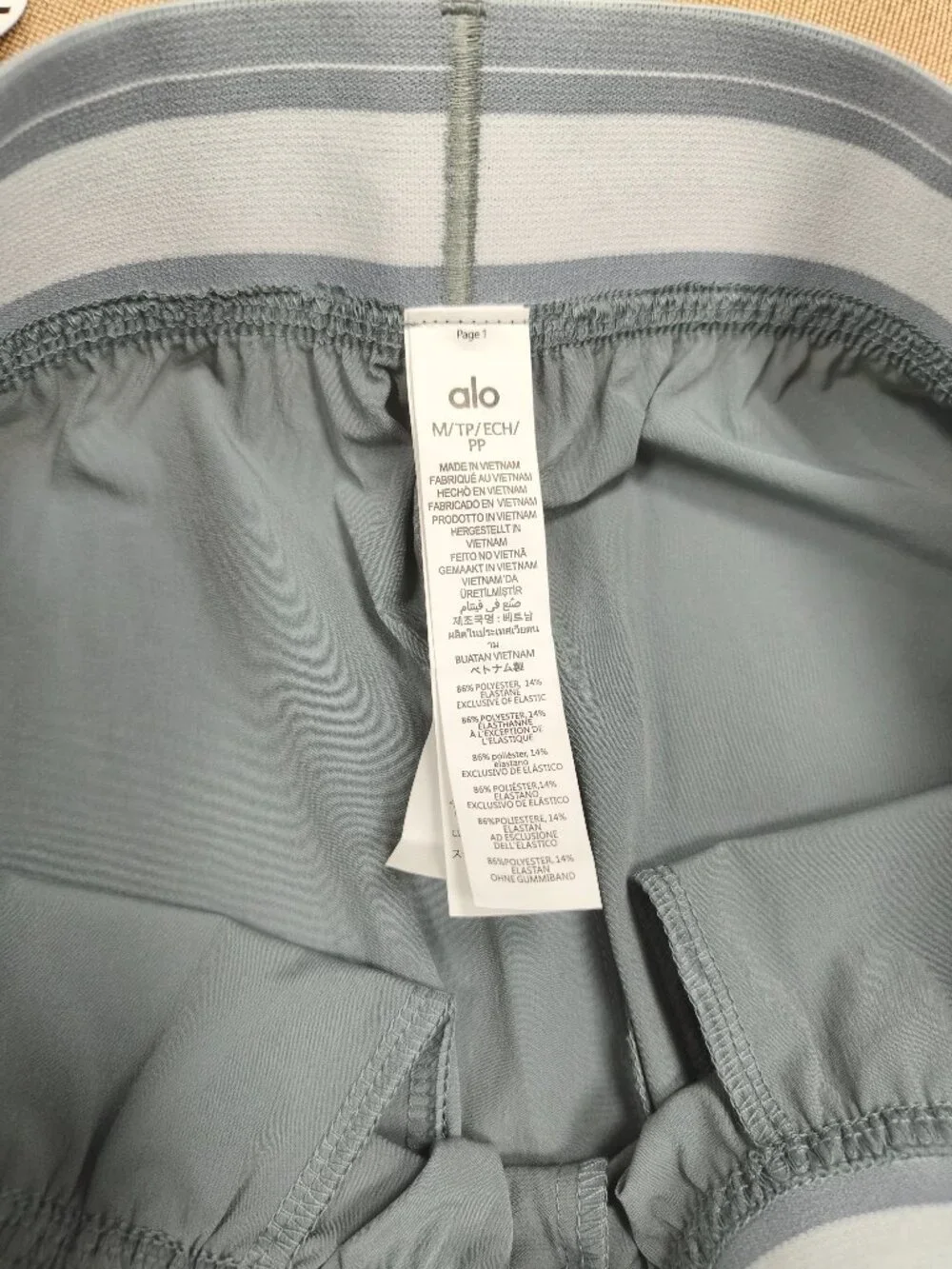 Alo Yoga Regular High Waist Straight Leg Casual Pants Steel Gray🔘New With Tags✨